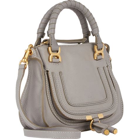 chloe marcie mini grau|chloe marcie satchel small.